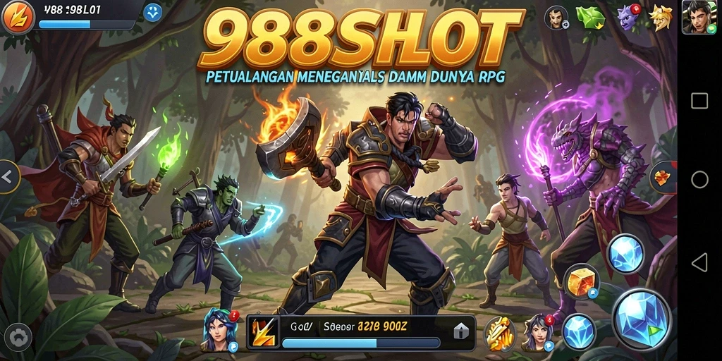 Tampilan gameplay menegangkan dari 988SLOT dengan karakter dan strategi yang beragam.