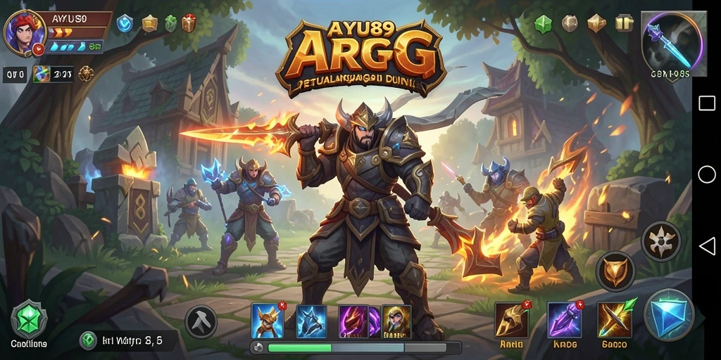 Tampilan gameplay seru di AYU89 dengan aksi pertempuran menegangkan.