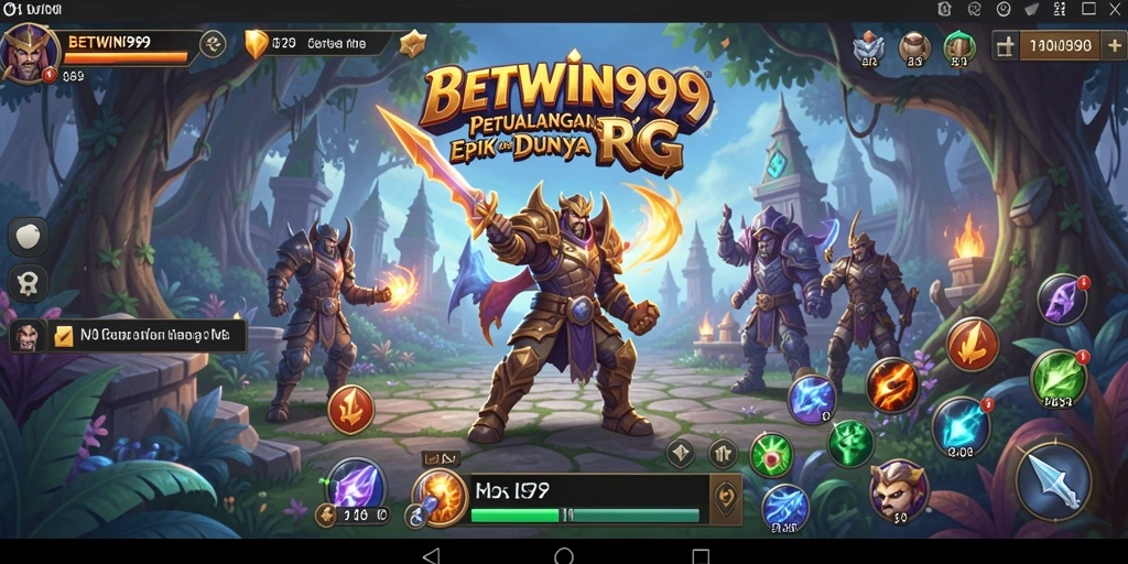 Tampilan gameplay BETWIN999 yang penuh aksi dan petualangan RPG.