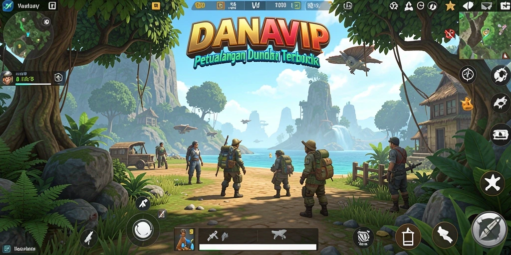 Screenshot gameplay menunjukkan dunia terbuka yang luas dan interaktif.