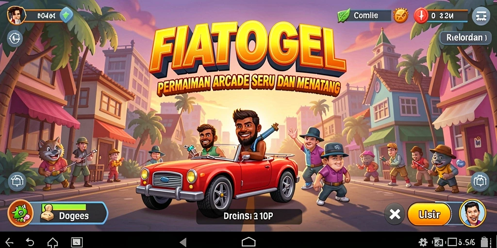 Screenshot gameplay FIATOGEL menampilkan aksi seru dan grafis menarik.