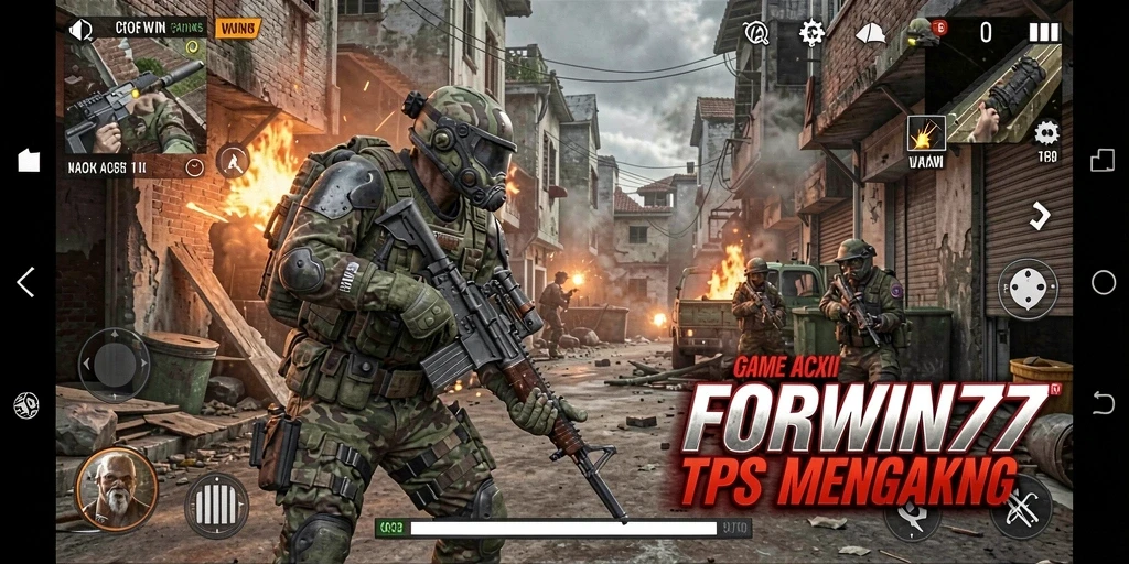 Tampilan seru dari aksi bertempur di FORWIN77