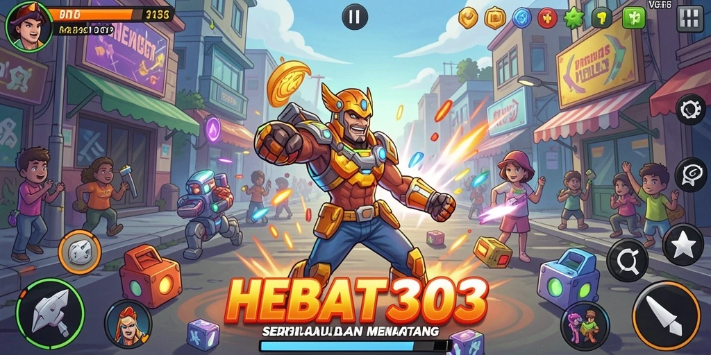 Tampilan gameplay seru dari HEBAT303 dengan aksi cepat.