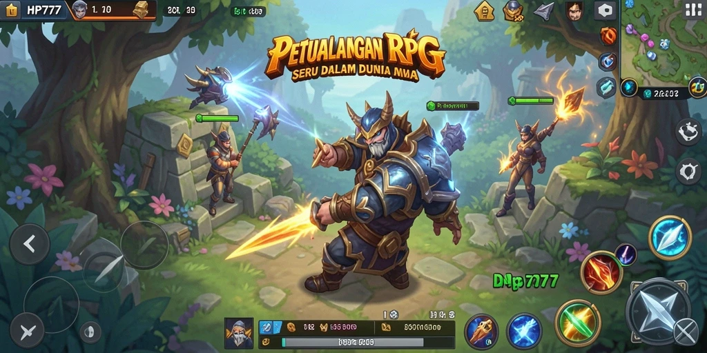 Gameplay RPG seru dalam HP777 yang menantang dan menarik.