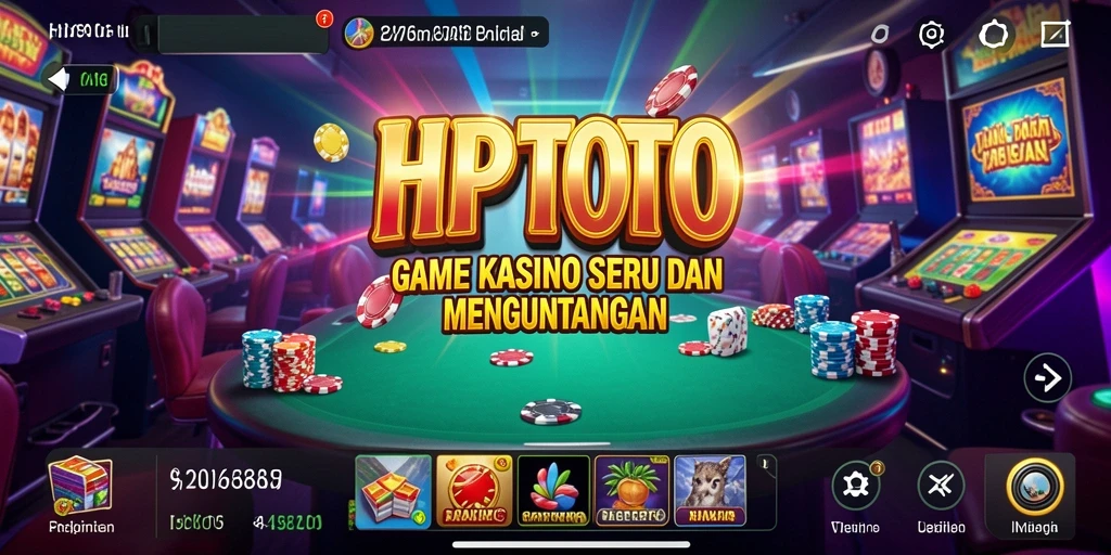 Tampilan gameplay seru di HPTOTO dengan beragam permainan Kasino.