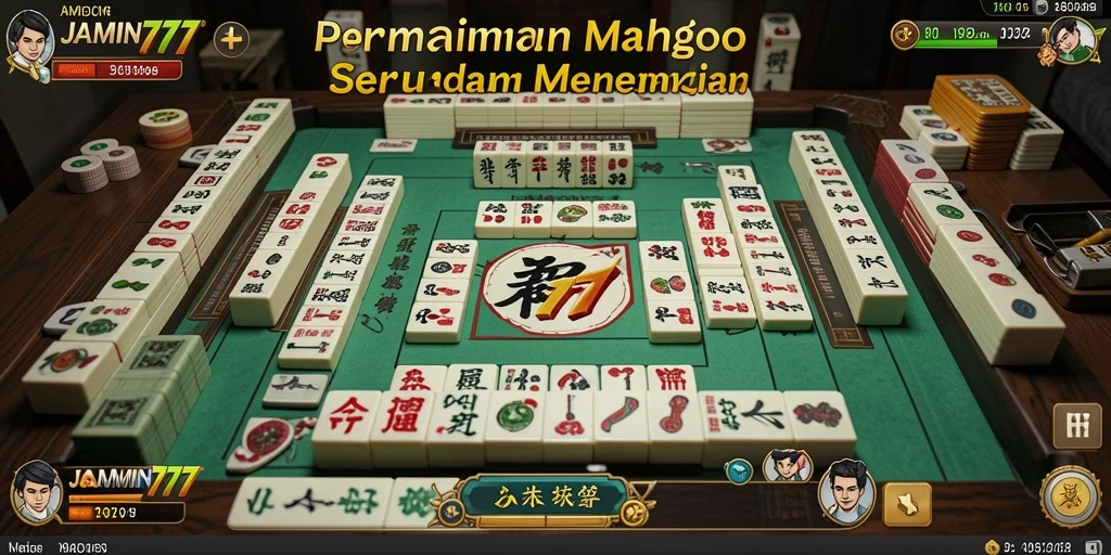 Tampilan gameplay menarik dari JAMIN777 dengan berbagai papan Mahjong.