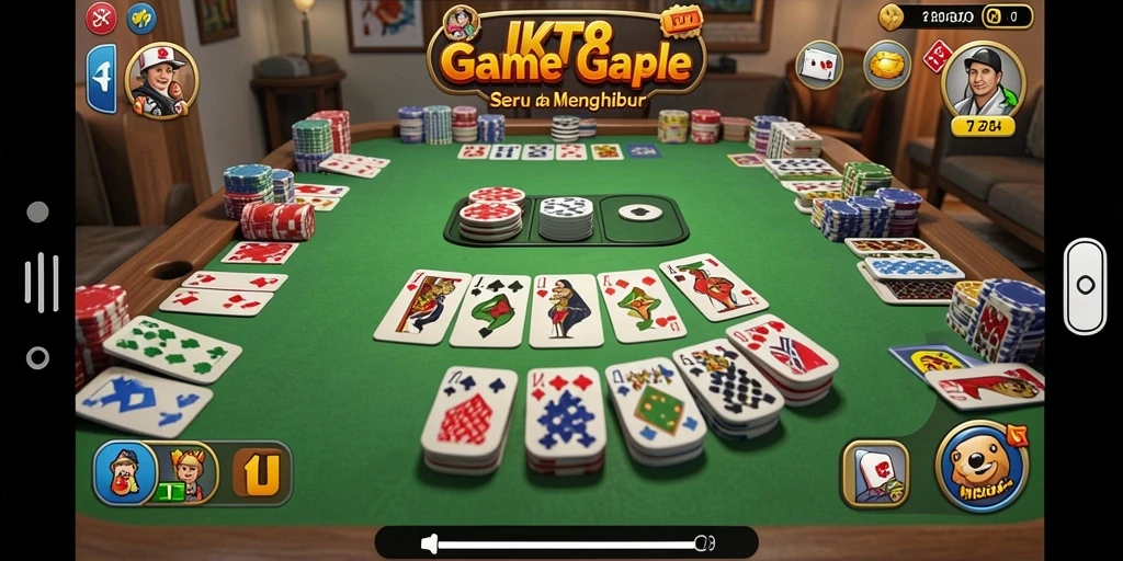 Tampilan gameplay Gaple yang menarik dan interaktif.