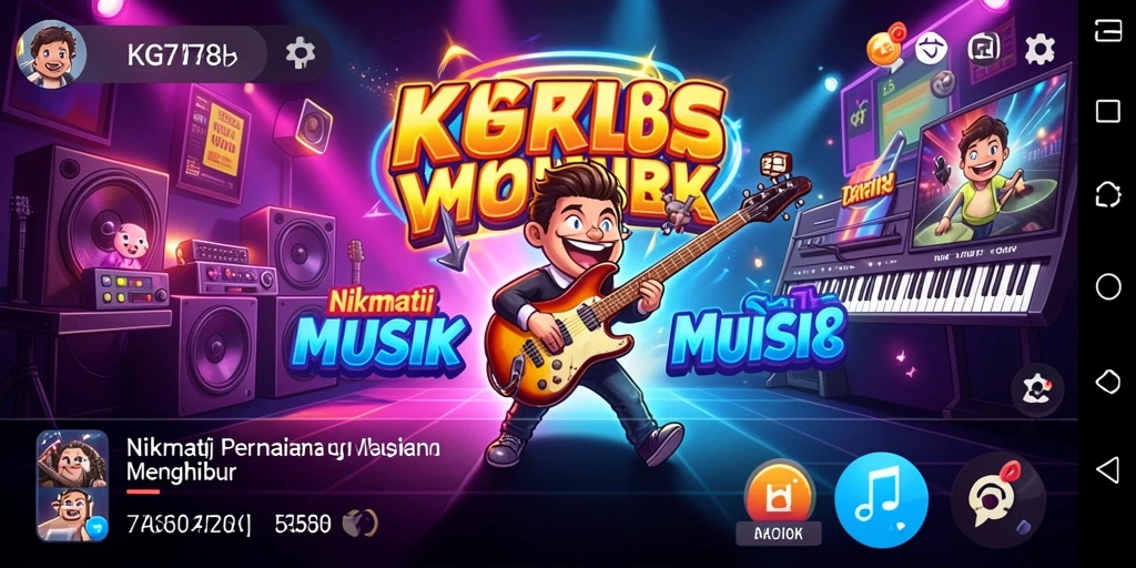Tampilan gameplay KG778 yang seru dan interaktif dalam permainan musik.