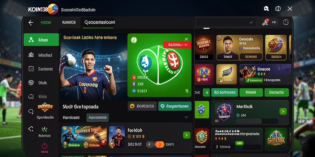 Tampilan gameplay menarik dalam aplikasi KOIN138 dengan fitur taruhan olahraga.