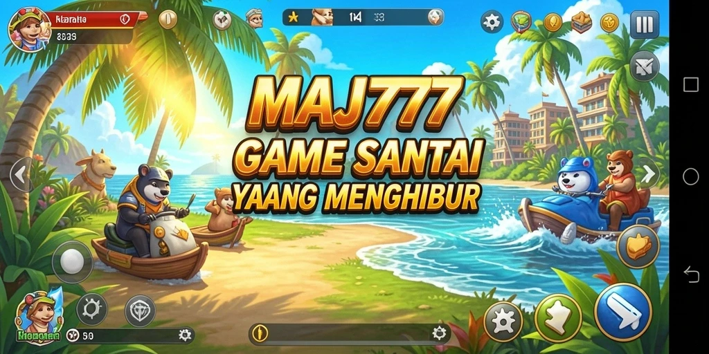 Tampilan gameplay seru dan penuh warna dari MAJ777.