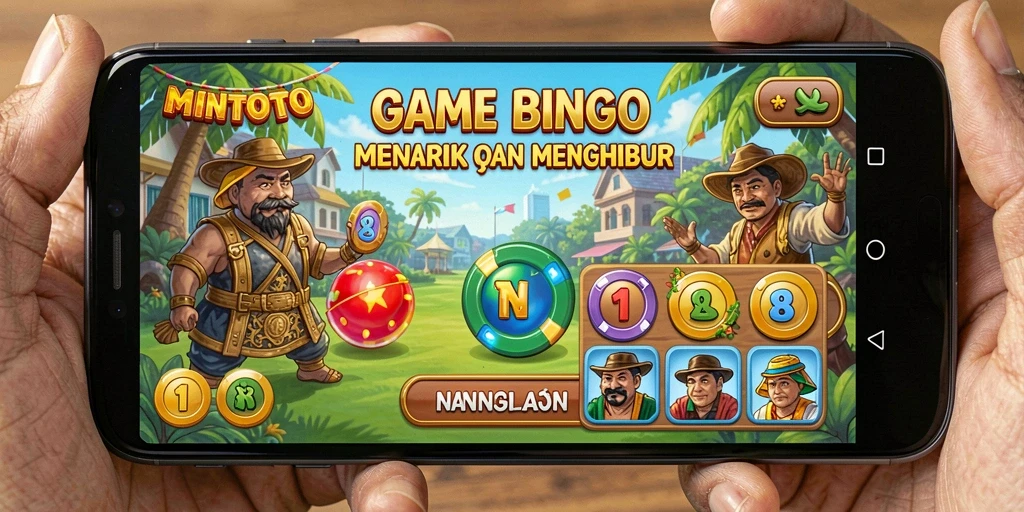 Tampilan gameplay Bingo di MINTOTO yang seru dan interaktif.