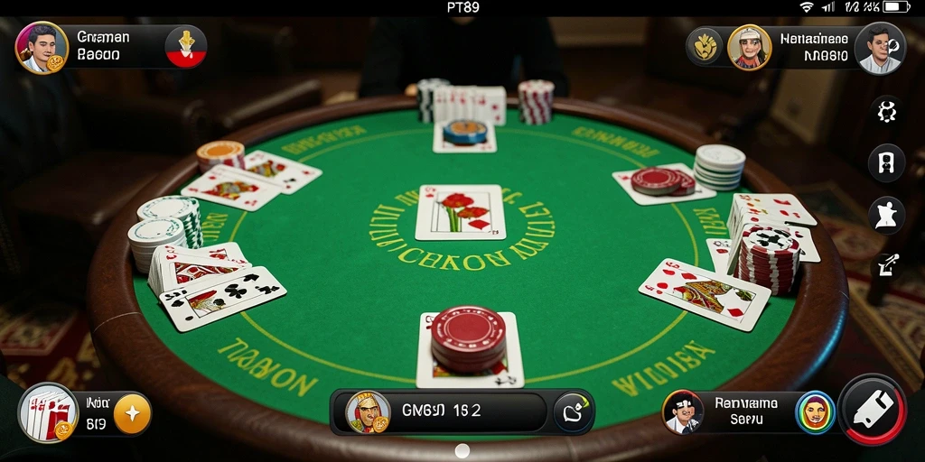 Tampilan gameplay Gaple yang seru di PT89.