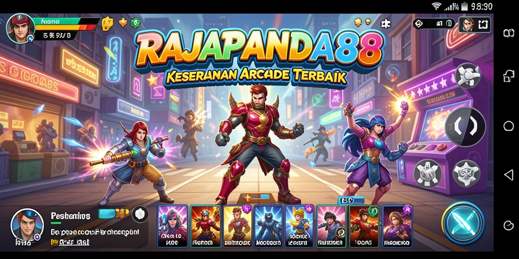 Tampilan seru gameplay RAJAPANDA88 yang memikat.