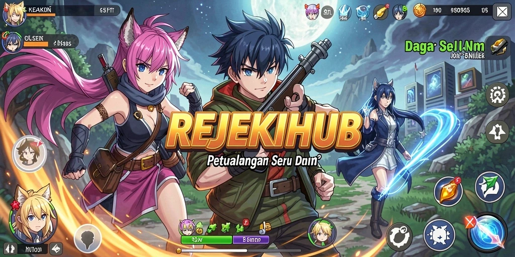 Tampilan menarik dari gameplay seru di REJEKIHUB.