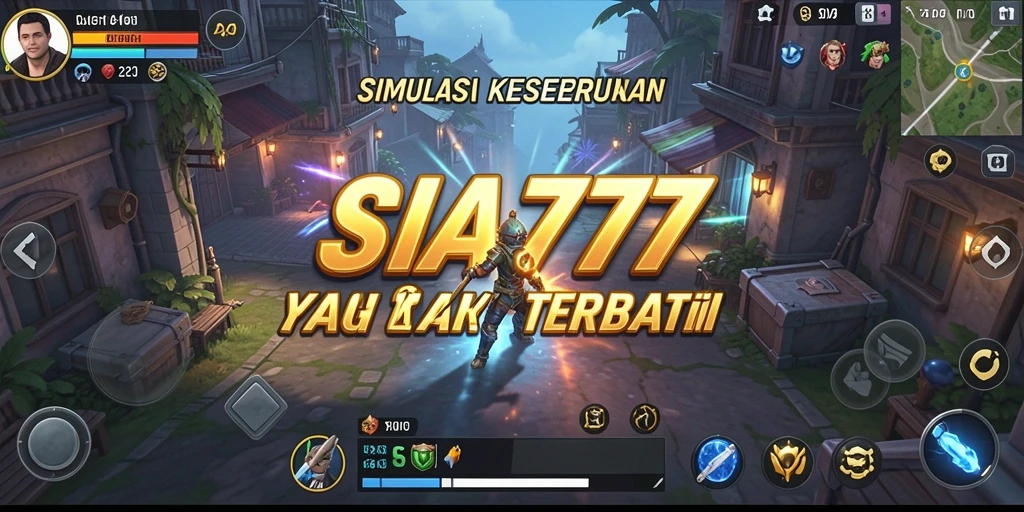 Screenshot utama SIA777 menampilkan aksi permainan simulasi yang menarik.