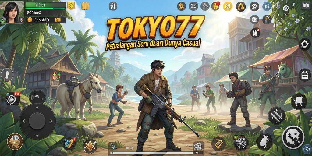 Tampilan menarik dari gameplay seru TOKYO77.
